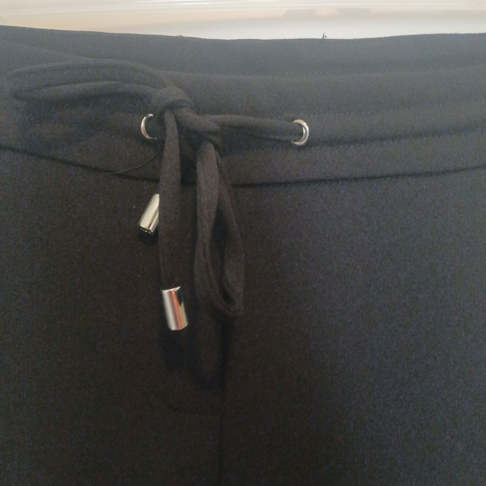 Le Chateau Low Rise Black Joggers with Side Stripes - Picture 3 of 6